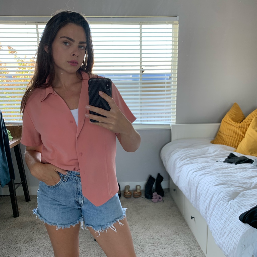 Light Button Down Top